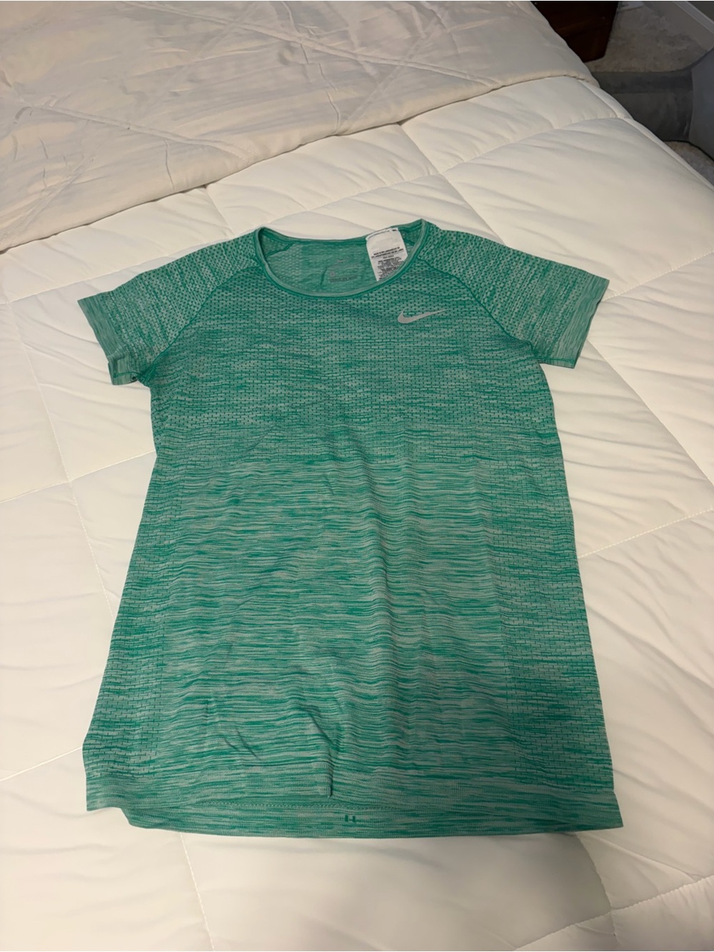 Nike Teal Marled Dri-FIT Short Sleeve Tee